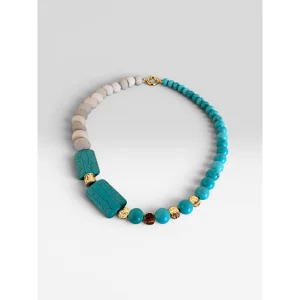Natural Stone Design Turquoise Necklace