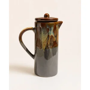 Stoneware Akış Serving Pitcher