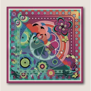 Jardin Printemps Pembe Cotton Scarf