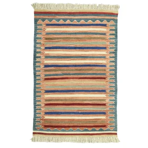 Efes Decorative Multi-color Kilim Rug