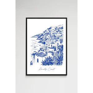 Amalfi Coast Çerçeveli Tablo Poster