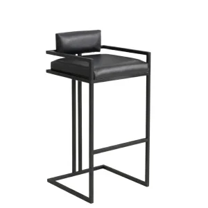 Tush Black Bar Chair