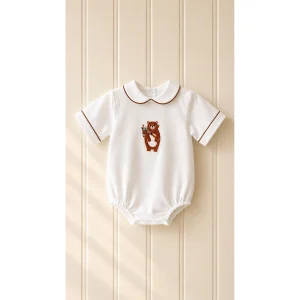 Woodland Bear Kırık Beyaz Bodysuit