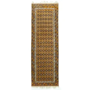 Carol Hand-Knotted Iranian Rustic Mustard Runner