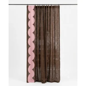 Cocoa Wave Linen Curtain