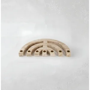 Travertine Design Candle Holder
