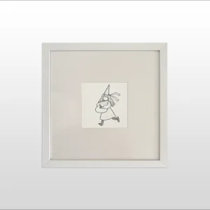 Little Parade No.1 White Illustration Art Print
