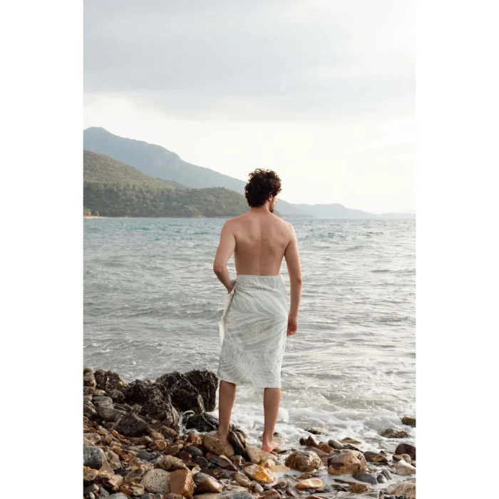 Verde 100% Cotton Beach Towel 80x170 Cm Serene Sky - 3