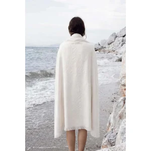 Solara 100% Cotton Beach Towel 80x170 Cm Coconut Cream - 1