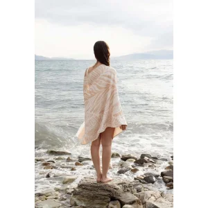 Verde 100% Cotton Beach Towel 80x170 Cm Milk - 3
