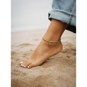 Surya Miyuki Beaded Anklet