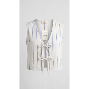 Elisa Ribbon Blue Top
