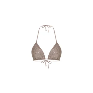 Glow Shimmer Tan Bikini Top