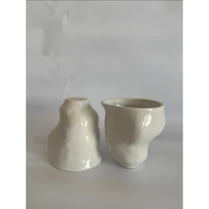 Set of 2 Silhouette Stoneware Mugs