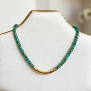 Turquoise Mother of Pearl Necklace