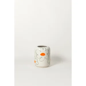 Floral Green Tall Ceramic Mug