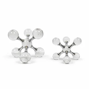 Node Silver Decorative Object Set of 2