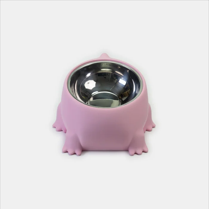 Dinobowl Ergonomic Pink Pet Bowl - 2