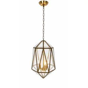 Matrix Brass Pendant Light