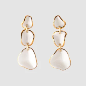 Flow Trio Porcelain Earrings