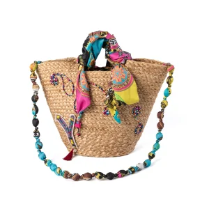La Mia Estate Straw Beach Bag