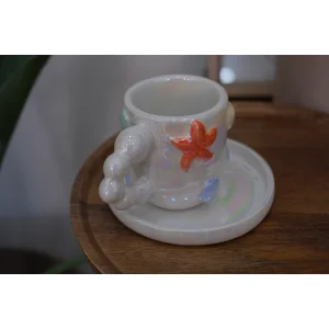 Seashell Themed Turkish Coffee Cup