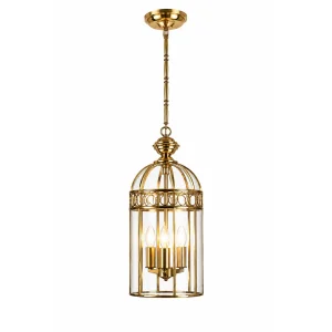 Cambridge Antique Brass Pendant Light