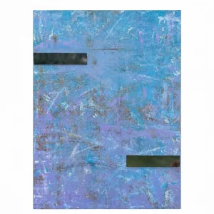 Vanilla Sky Acrylic Painting with Aged Mirrors