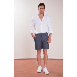 Linen Cotton Indigo Shorts