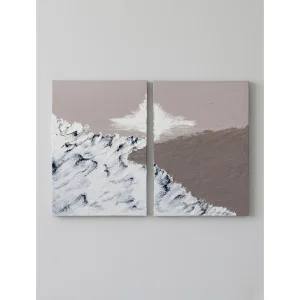 Diptych Duo Textured Painting