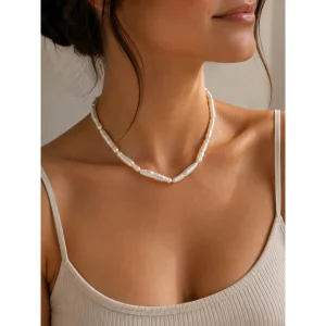 Bar Pearl Necklace