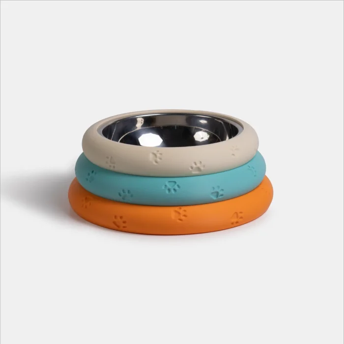 Donut Bowl Orange Pet Bowl - 1