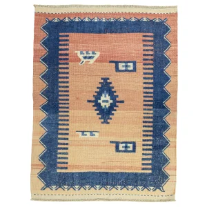 Liora Pastel Coral Rug Kilim