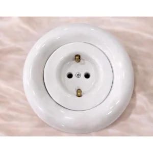 Ceramic White Socket