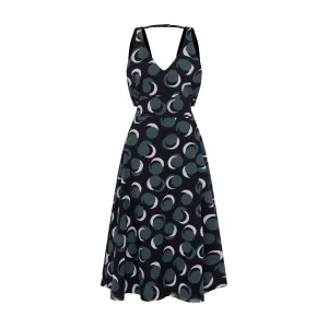 Siyah Patterned Cocktail Dress