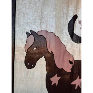 Dream Horse Linen Curtain