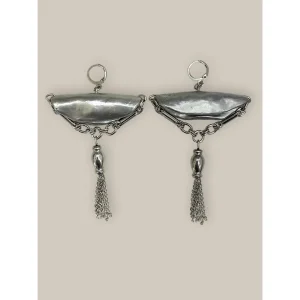 Silver Hematit Terra Küpe