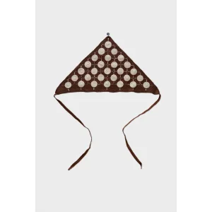 Dots Dantel Kahverengi Bandana