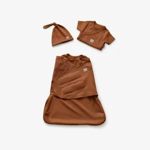 Hip-Healthy Newborn Swaddle Set Terracotta