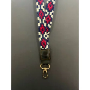 Göz Motifli Lacivert Telefon Askısı