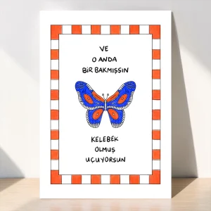 Kelebek Olmuş Uçuyorsun Tablo