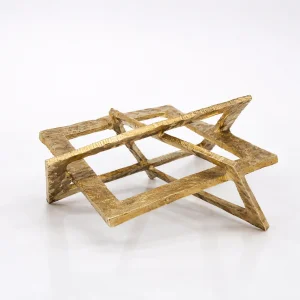 Cast Metal Geometric Decorative Object