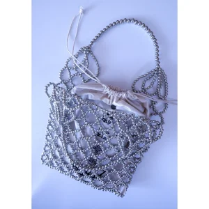 Metallic Bead Omuz Çantası