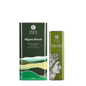 Olive Oil Lover Set (5 Lt Mature Harvest, 2 Lt Extra Virgin Olive Oil)