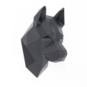 German Shepherd Head Wall Sculpture