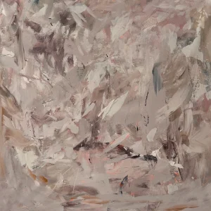 Misty Garden Acrylic Painting