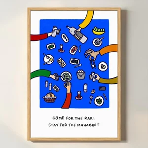 Rakı & Muhabbet Art Print