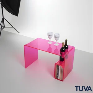 Monarch Acrylic Coffee Table · Blush
