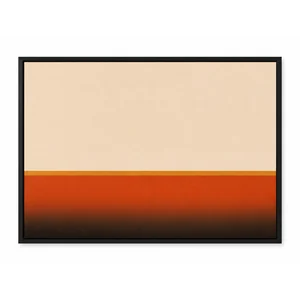 Ochre Line Soyut Çerçeveli Kanvas Tablo