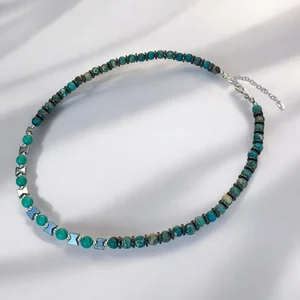 Variscite and Hematite Necklace